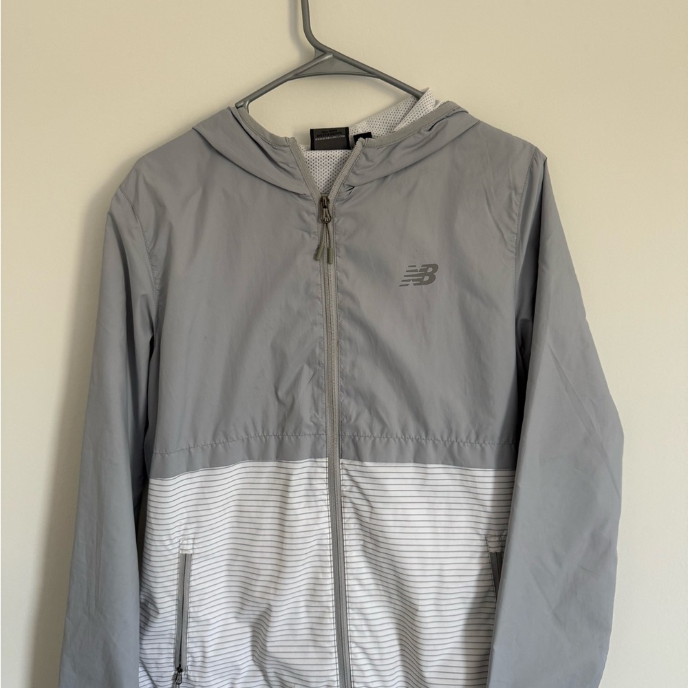 New Balance Light Gray Mesh Jacket